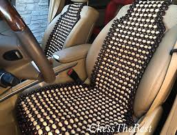 Beaded Car Seat Covers Set Of 2 Wooden