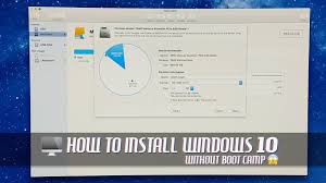install windows 10 without boot c