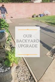 Our Backyard Upgrade New Concrete