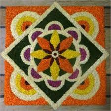 In the above flower rangoli images there is use of red, yellow and orange flower with border of rose flower. Onam Pookalam Designs 2021 Best Onam Athapookalam Rangoli Designs With Flowers Ganpatisevak