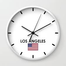 Los Angeles Time Zone Newsroom Wall