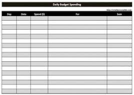 Free Daily Expense Tracker Spreadsheet Template Pdf With Blank Form