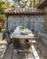 Black Woven Outdoor Chairs With
