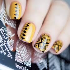aztec sting plate for nail art