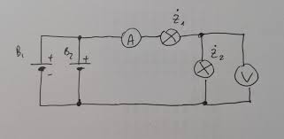 Narysuj schemat obwodu elektrycznego w którym są 2 baterie połączone  równolegle i 2 żarówki połączone - Brainly.pl
