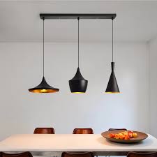 Matte Black 3 Pendant Ceiling Light Modern Dinning Room Island Light Fixture