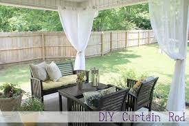 Diy Curtain Rod Outdoor Curtains