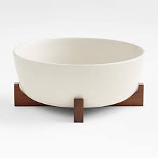Oven To Table Serving Bowl With Dark