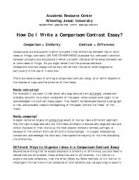 Compare Contrast Essay Examples Nonlogic