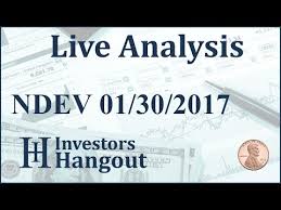Ndev Stock Live Analysis 01 30 2017 Youtube
