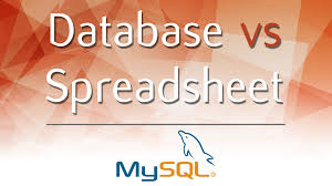 database vs spreadsheet full