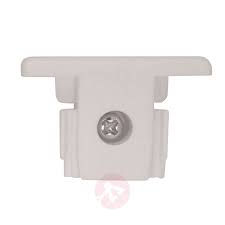 End Cap For 1 Circuit Track Lighting System White