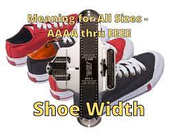 shoe width meaning for all sizes