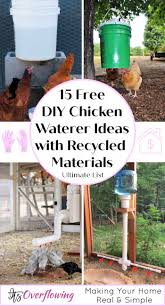 After the bucket is full, quickly flip it upside down and place it into the ground feeder or oil pan. 15 Diy Chicken Waterer Ideas Out Of Recycled Materials