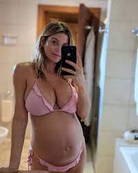 Pregnant Ashley James reveals she's in awe of her 'ever-growing bump and  boobs' in bikini snap | The US Sun