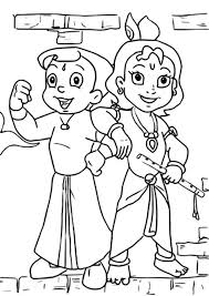 We have chosen the best skunk fu! Chotta Bheam Coloring Pages Learny Kids