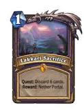 How do quest cards work in Hearthstone?
