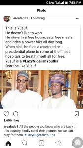 Image result for president buhari calls youth lazy