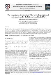 A durable power of attorney remains in force even after the principal later becomes mentally incapacitated and ends automatically when the principal dies or is revoked by notifying your agent in writing. Pdf The Importance Of Attestation Prior To The Registration Of Instruments Under The National Land Code 1965