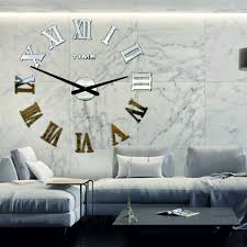 Modern Adhesive Wall Clocks 3d Clock