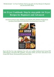 air fryer cookbook step by step guide