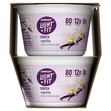 fit greek vanilla fat free yogurt pack