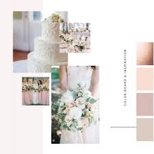 blush pink and rose gold color palette
