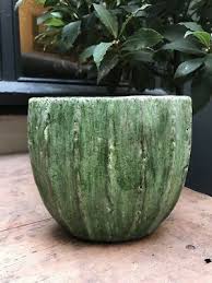 large green glazed ceramic rustic dutch