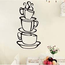 coffee art wall decoration sticker
