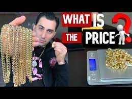 pricing miami cuban chains in 10k 14k