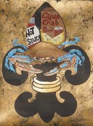Blue Crab Fleur De Lis Linda D
