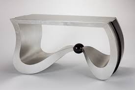 Do not use cleaning materials with strong chemicals. Artmax Modern Silverleaf Console Table 2883 Unique Furniture
