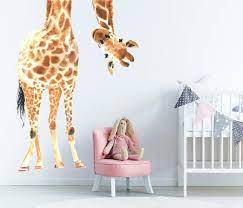 Giraffe Nursery Wall Decal Large