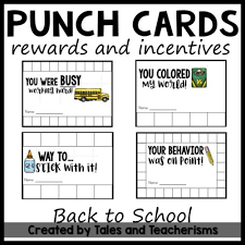 punch cards for rewards and incentives