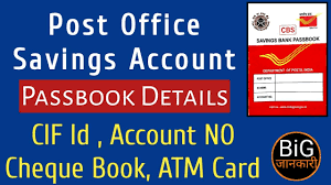 post office saving account pbook
