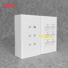 Combo ổ cắm điện ba 2 chấu 16A (3520W) + 6 công tắc điện LiOA - Lắp nổi -  P534106 | Sàn thương mại điện tử của khách hàng Viettelpost