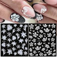flowers nail art stickers decals