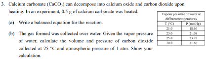 Solved Calcium Carbonate Caco3 Can