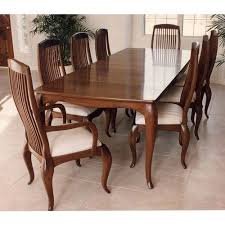 A pretty rustic style dining set (for 8 persons) of wood in glossy brown. 8 Seater Wooden Dining Table Set Dining Room Table Set Dining Furniture à¤¡ à¤‡à¤¨ à¤— à¤Ÿ à¤¬à¤² à¤¸ à¤Ÿ Craft Creations Pune Id 17367714333