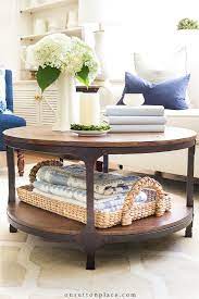 Simple Round Coffee Table Styling Ideas