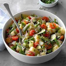Potato Cucumber Tomato Salad gambar png