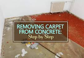 remove carpet from concrete step
