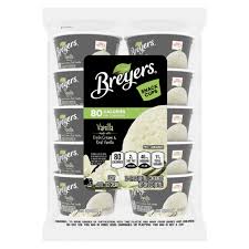 breyers ice cream natural vanilla snack