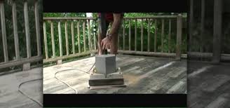 floor sander to sand a deck