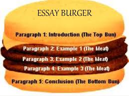 Hamburger Paragraph Writing Form   Freeology essay template hamburger