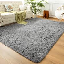 andecor soft fluffy bedroom rugs 5 x 8