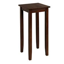 Tall Narrow Wooden Side Table Plant