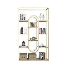 Modern Gold Bookshelf Freestanding