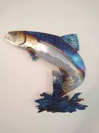 Salmon Wall Art Stainless Steel