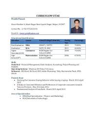Fresher Resume Sample of a Fresher B Tech Mechanical with     Haad Yao Overbay Resort